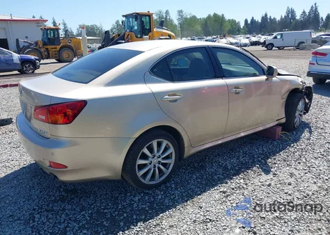 2006 Lexus Is 250 z USA, uszkodzony, nr VIN JTHCK262365000936